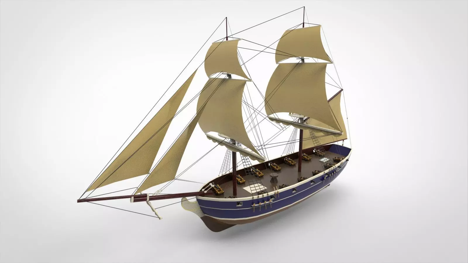 Historical Ships 3D model_0