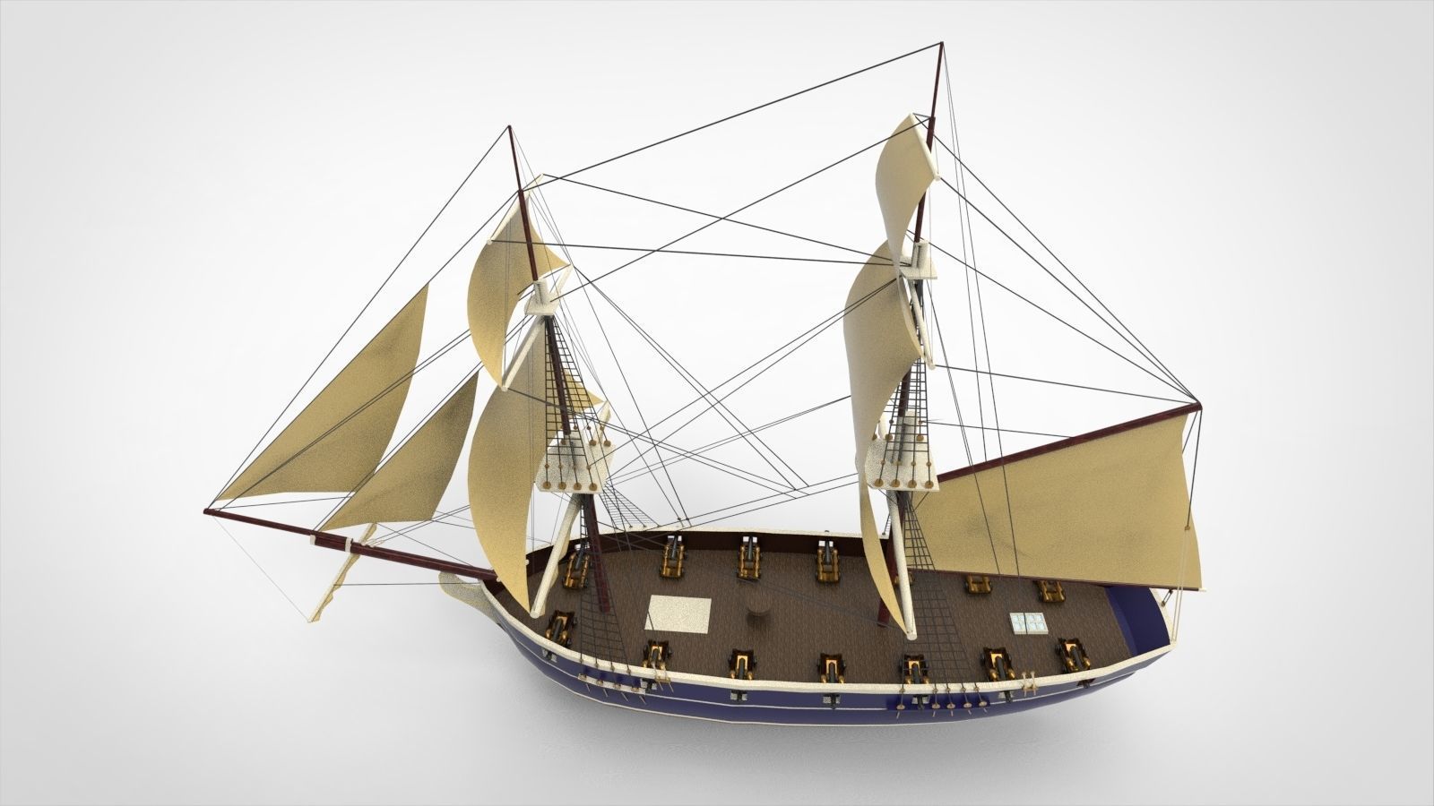 Historical Ships 3D model_4