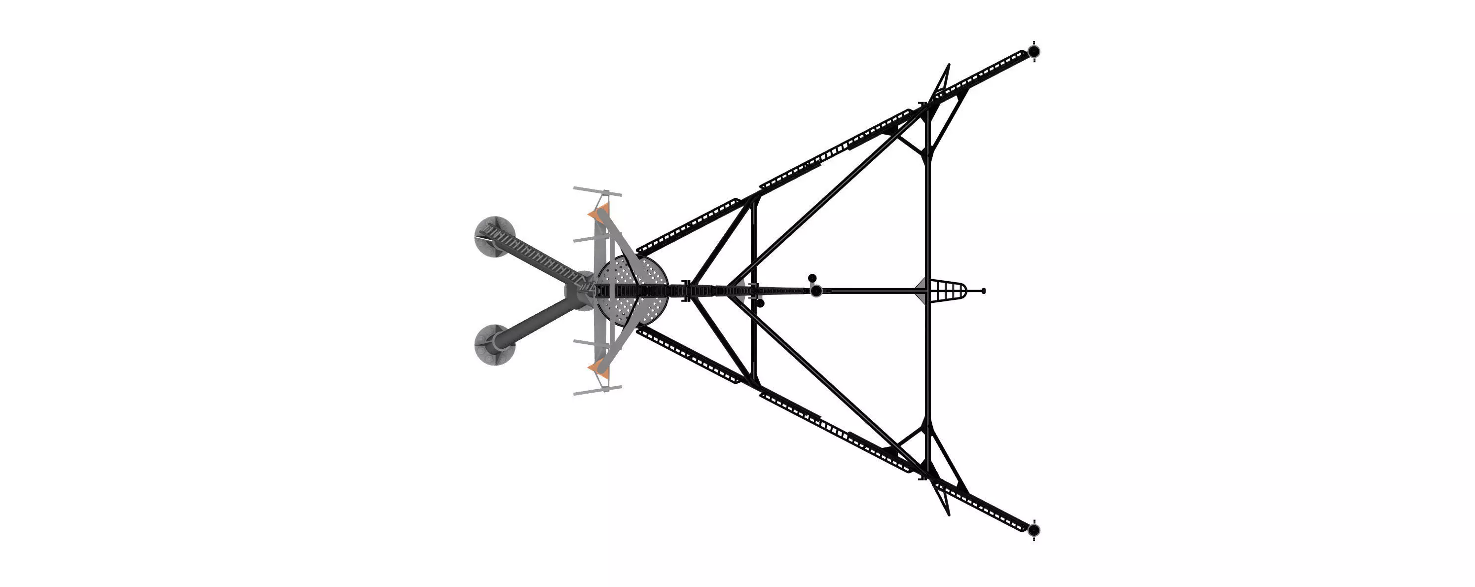 main mast 3D print model_0