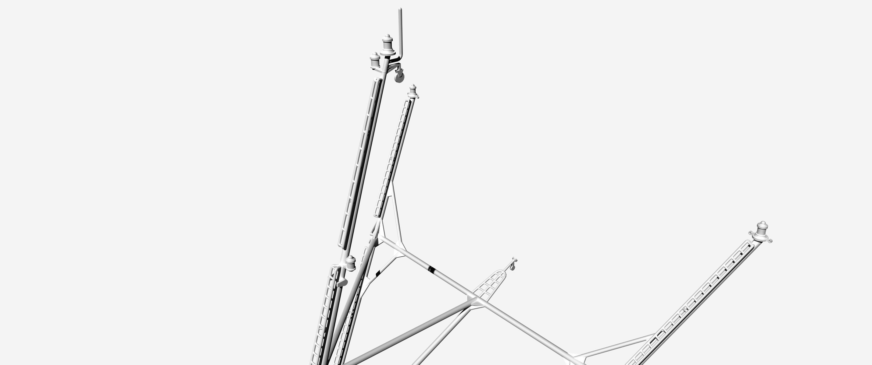 main mast 3D print model_14