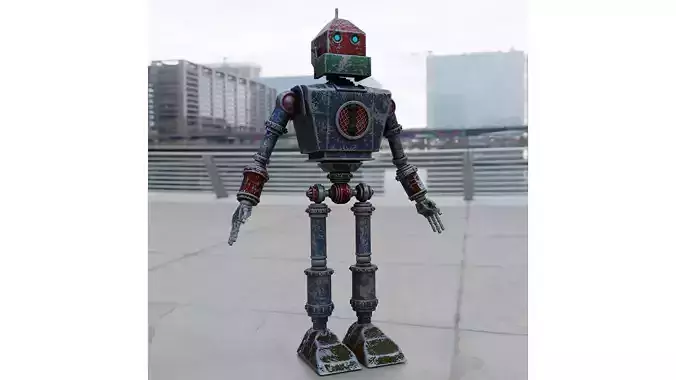 Mecha Robot Game Ready Model Low-poly 3D model