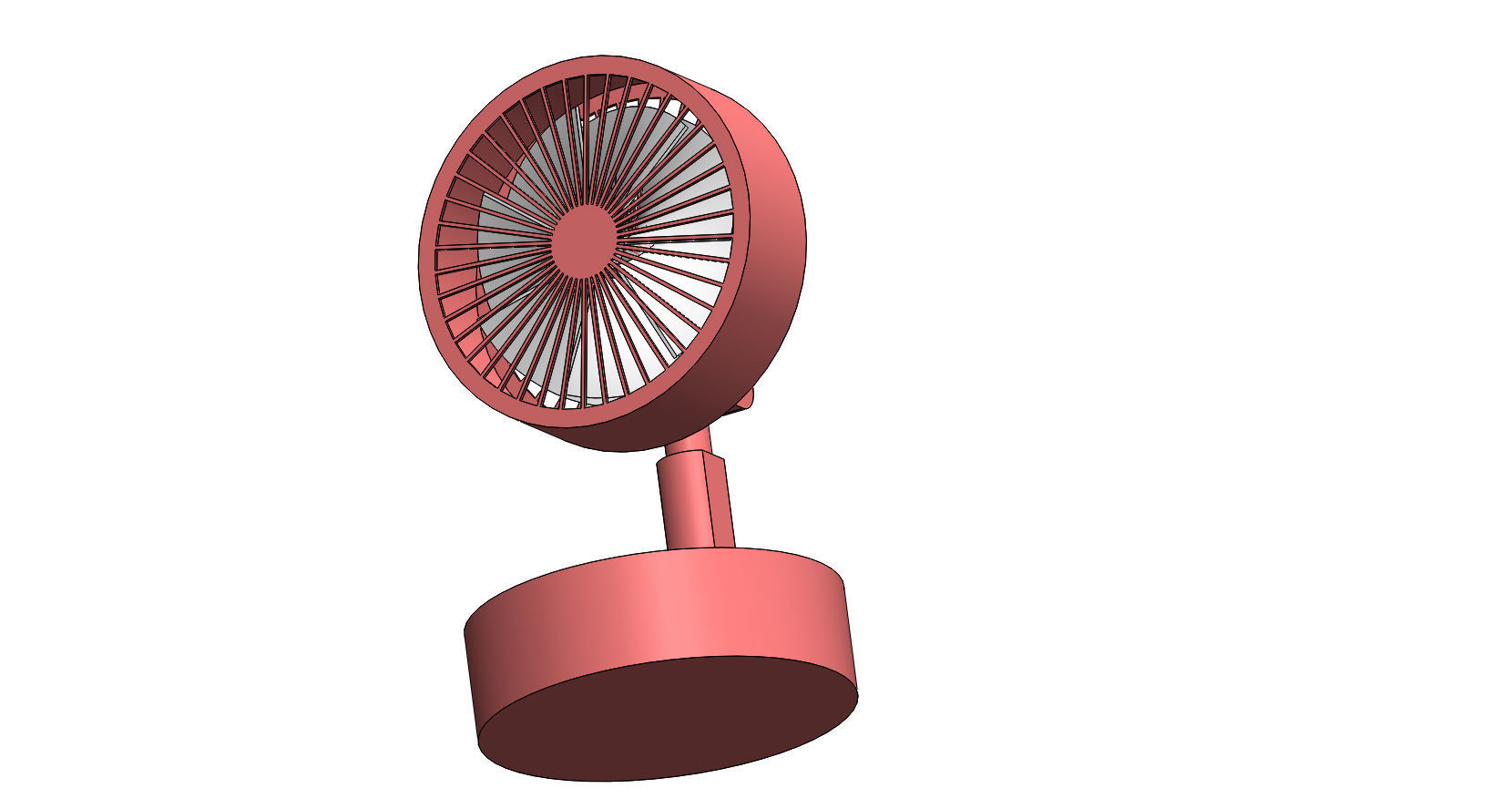 Mini Fan Free 3D print model_2