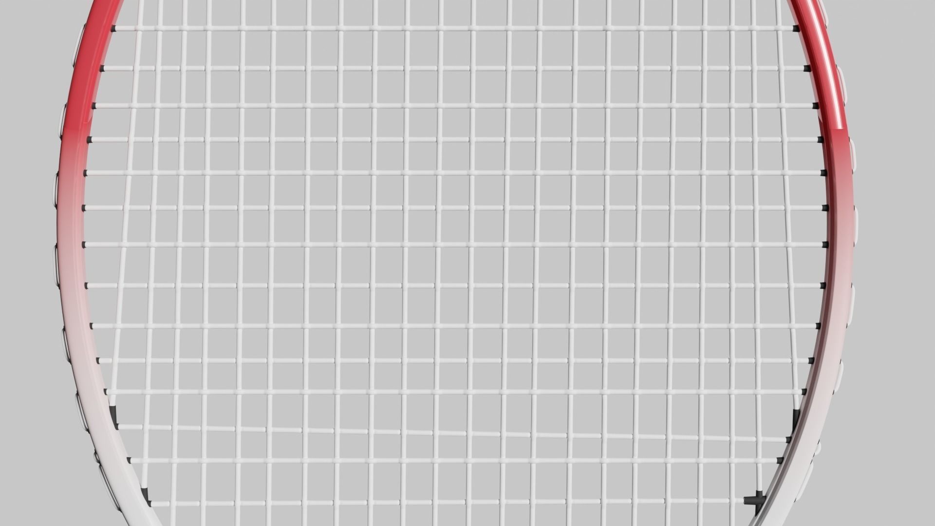 Racket Badminton  Low-poly 3D model_7