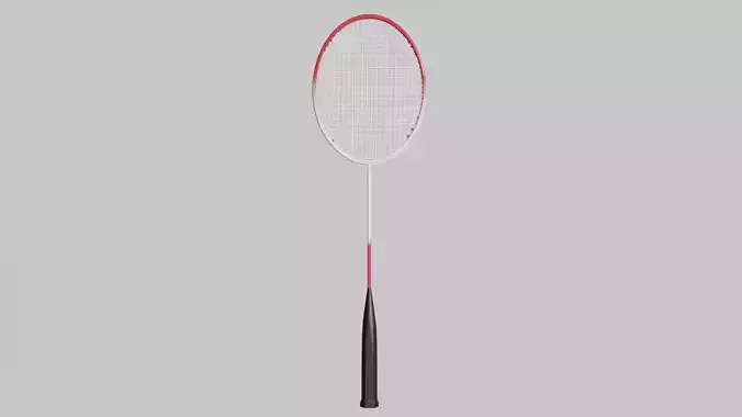 Racket Badminton  Low-poly 3D model