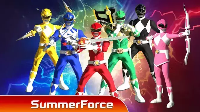 Mighty Morphin Power Rangers 3D Model Collection