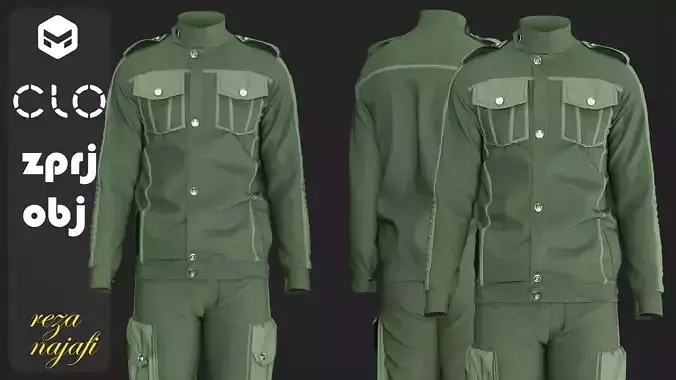 Men s complete work clothes for marvelous designer