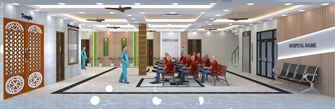 HOSPITAL INTERIOR DESIGN 3D model