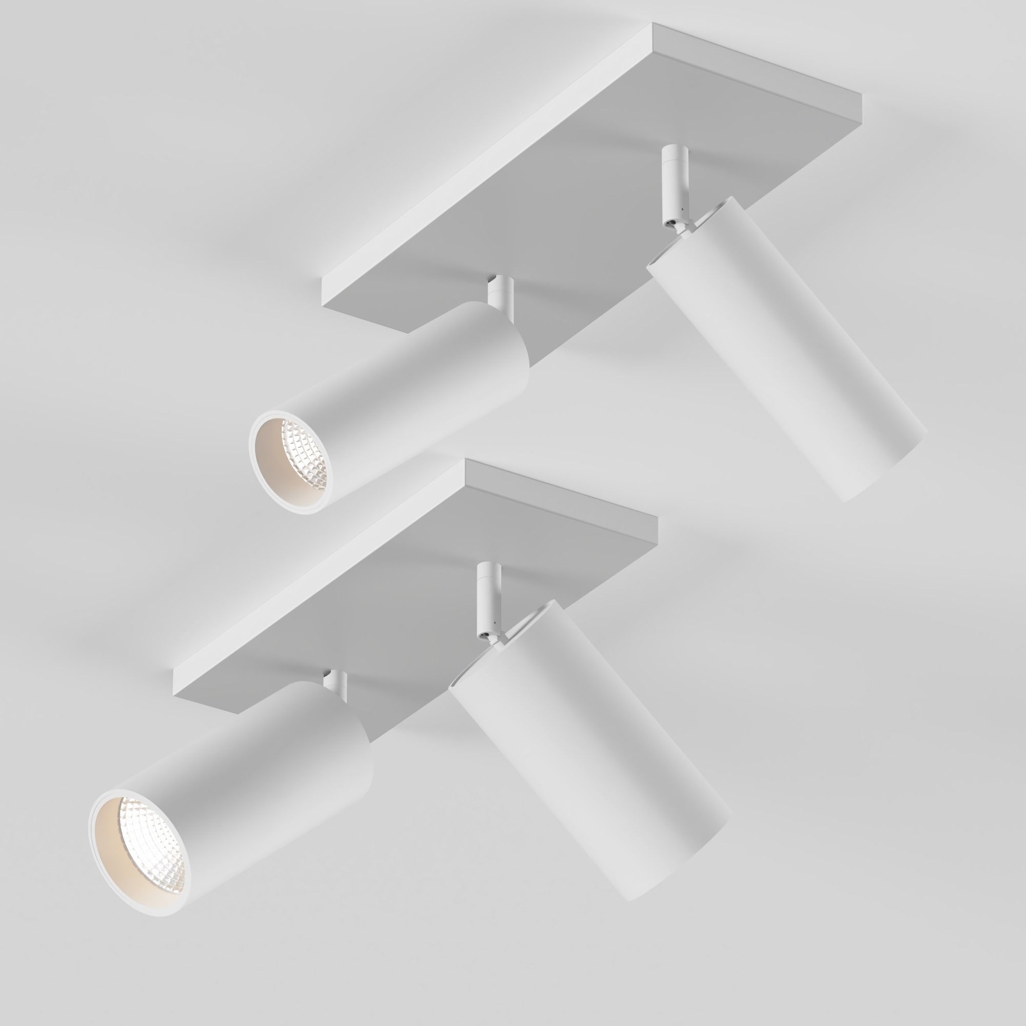 HOKASU Tube DUO lamp with swivel mount Free 3D model_1