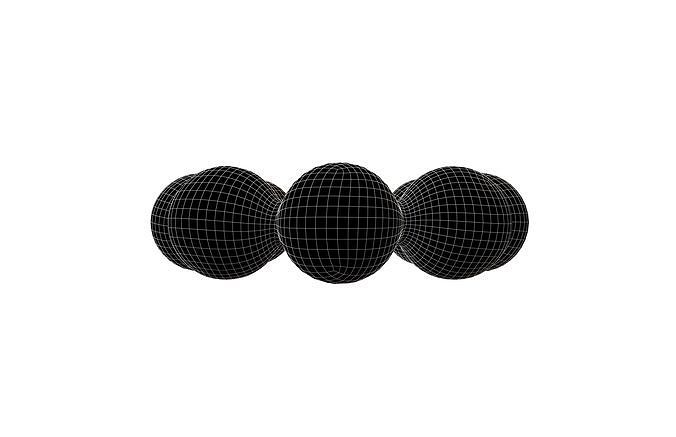 Japanese Donut v1 007 Low-poly 3D model 7