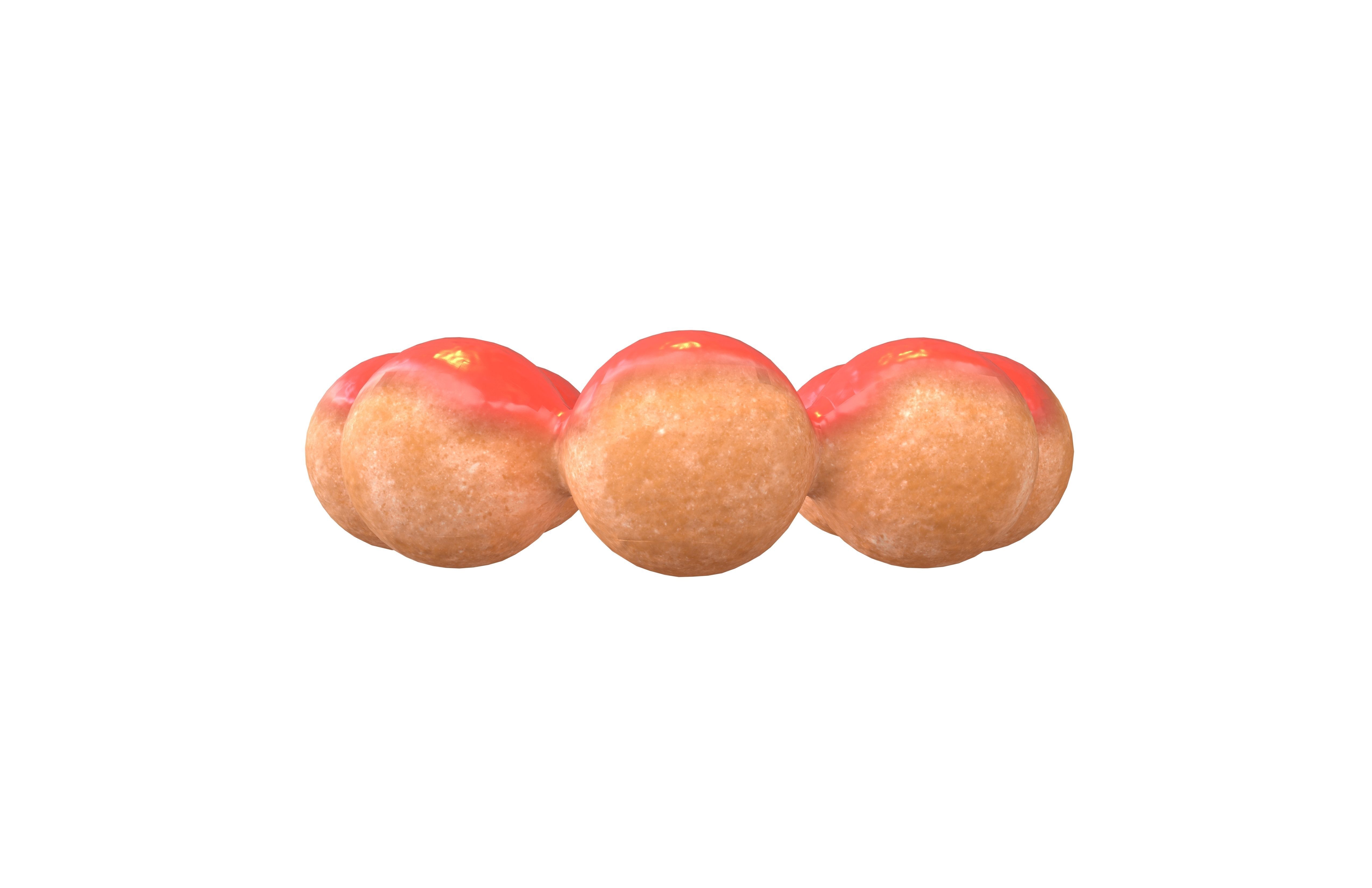 Japanese Donut v1 008 Low-poly 3D model_1
