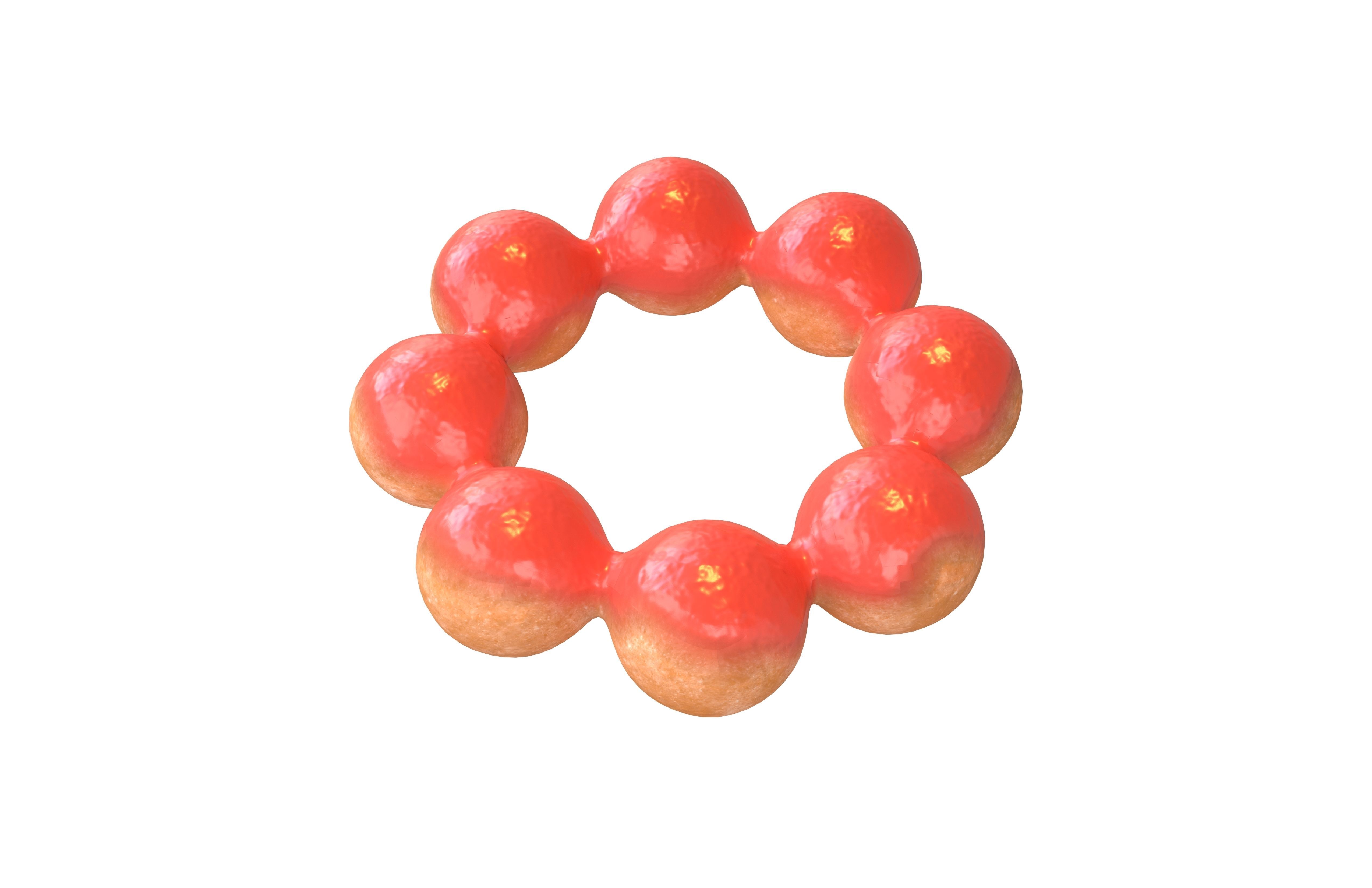 Japanese Donut v1 008 Low-poly 3D model_2