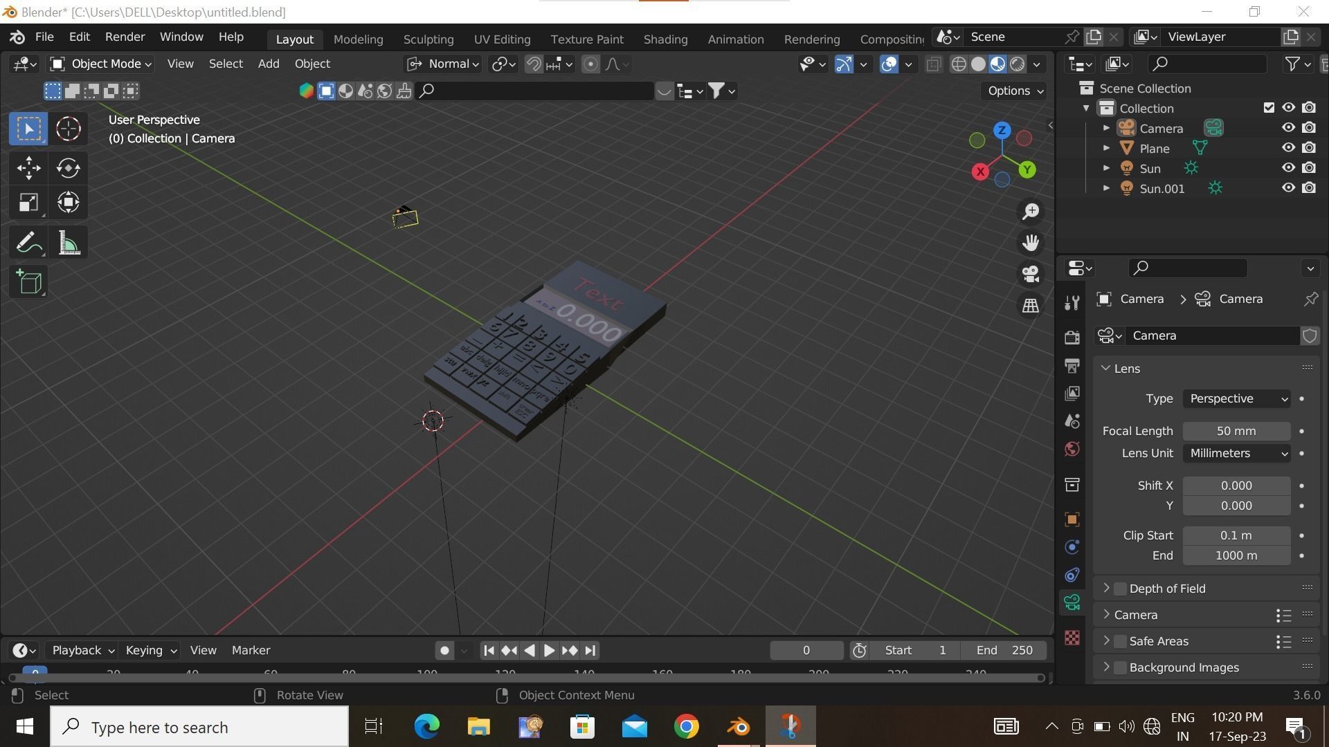 Modern calculater  Low-poly 3D model_4