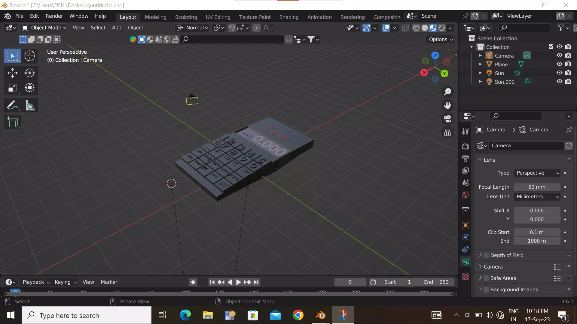 Modern calculater  Low-poly 3D model_0
