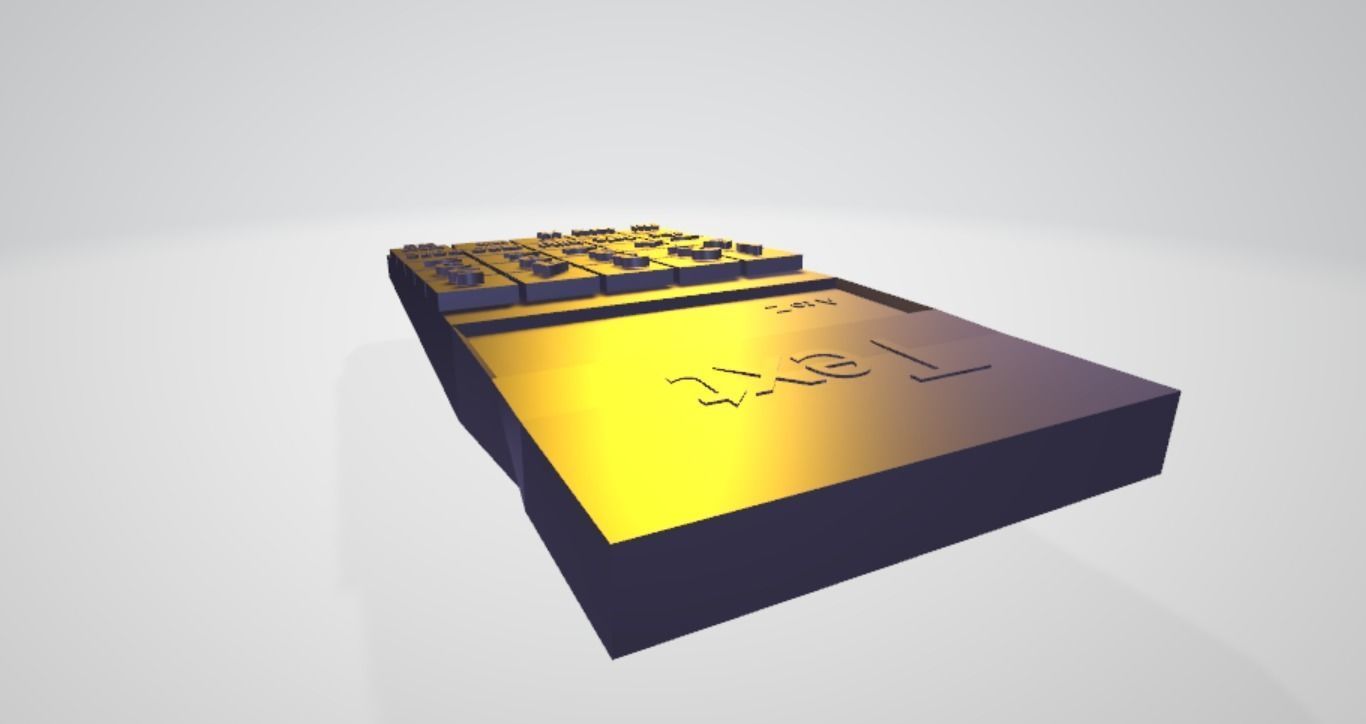 Modern calculater  Low-poly 3D model_6