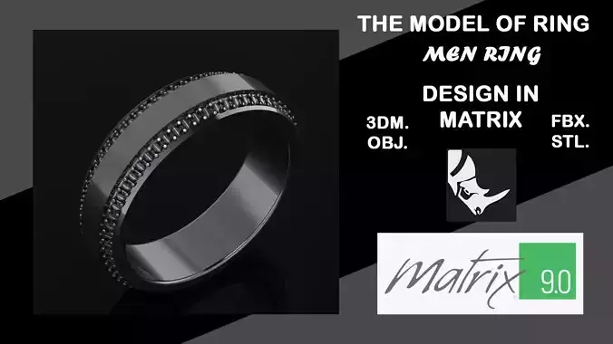 MEN model of ring VOL 34 3D print model