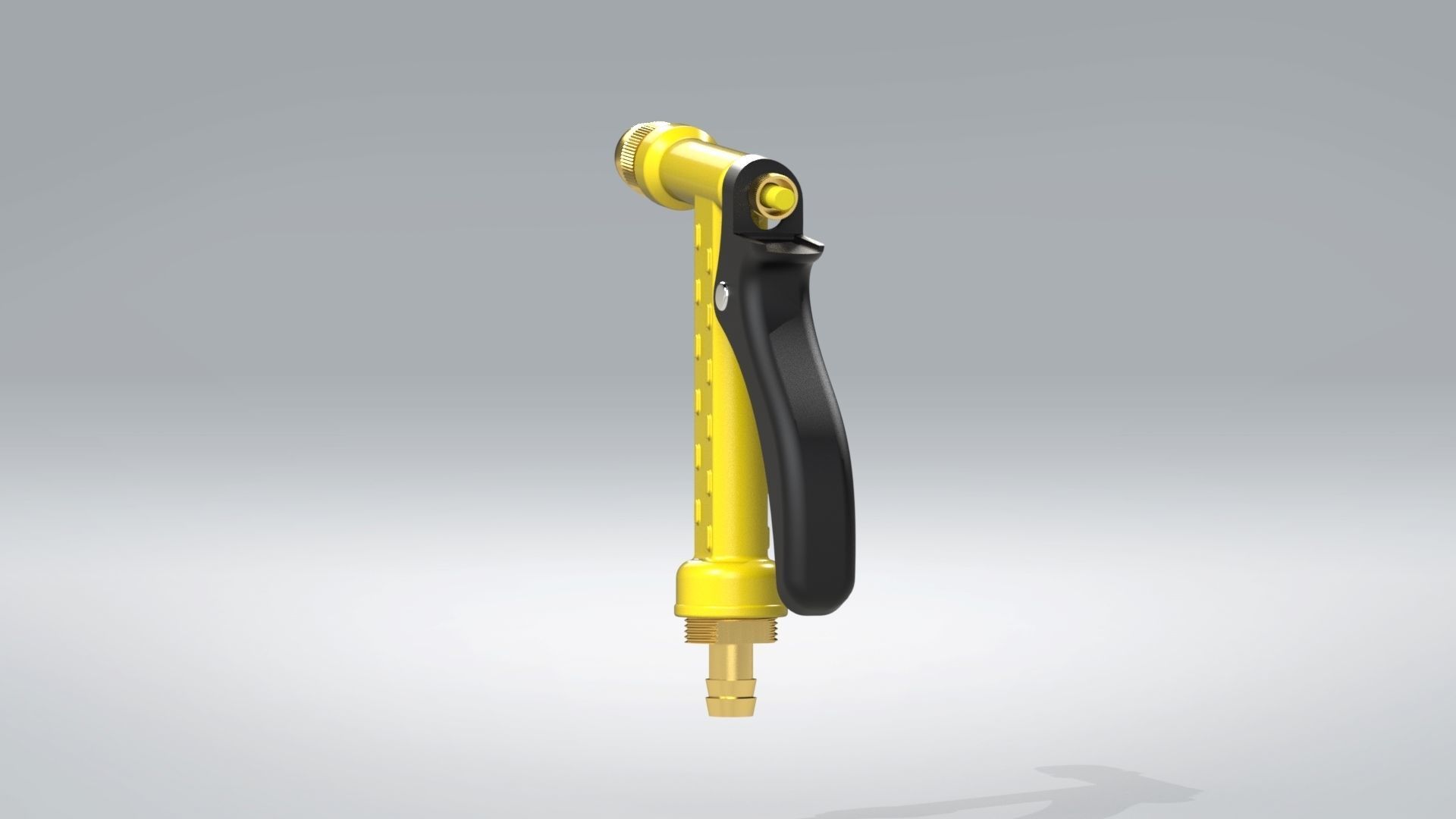 Garden water gun 3D model_5