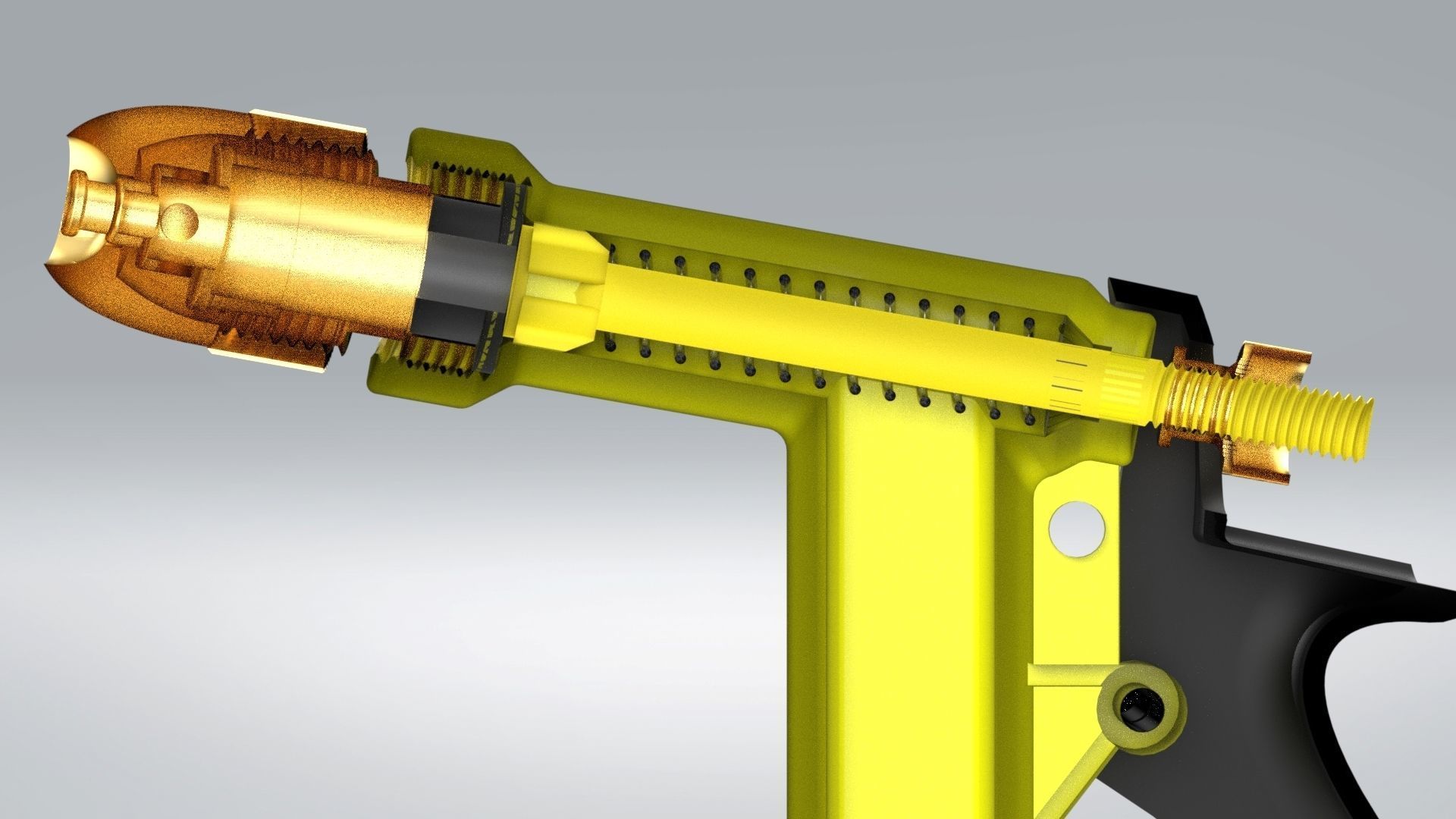 Garden water gun 3D model_11