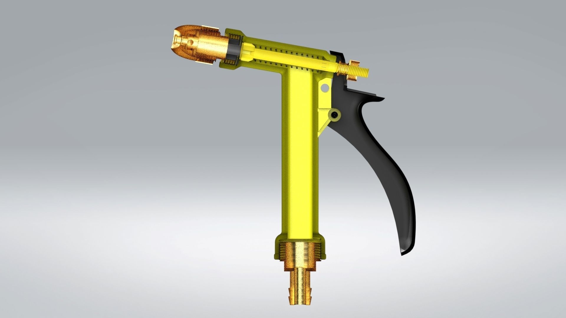 Garden water gun 3D model_13