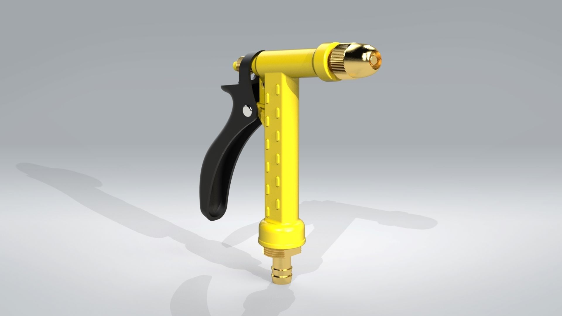 Garden water gun 3D model_7