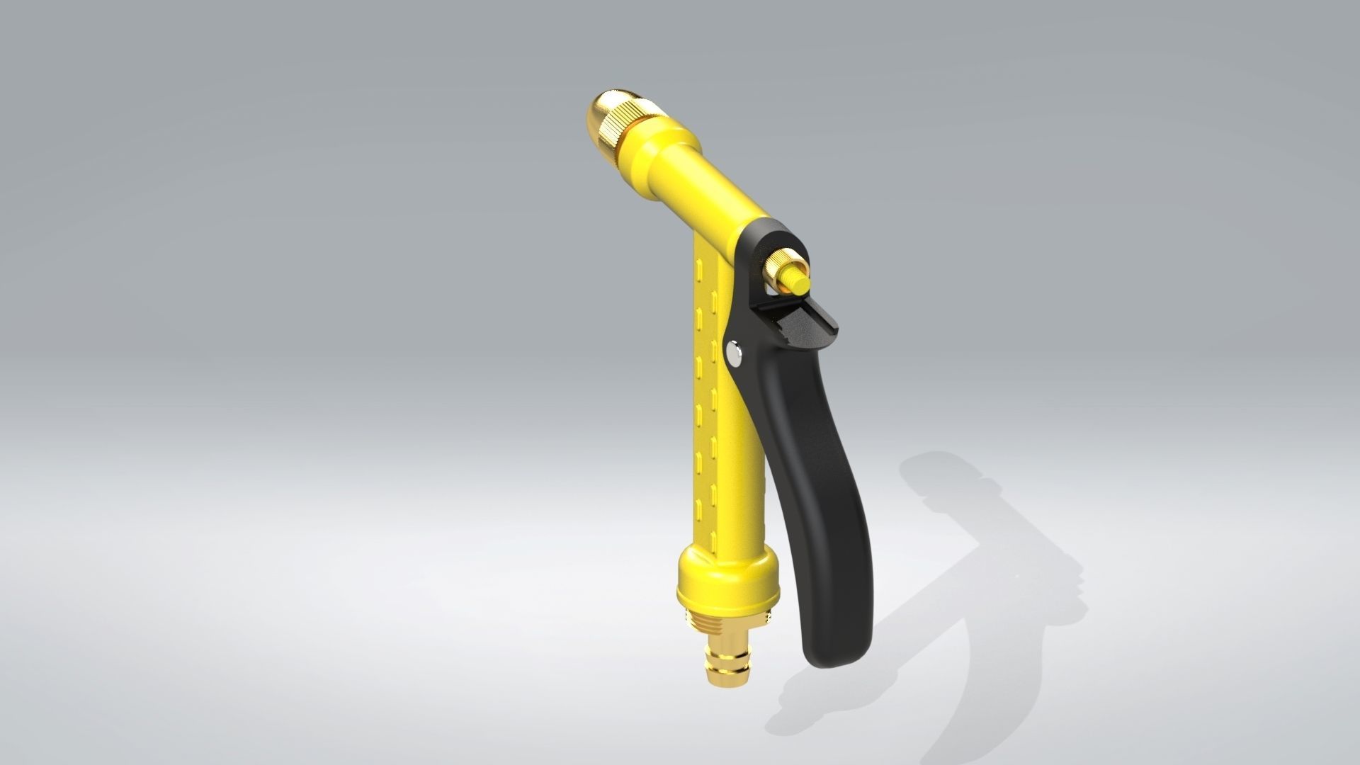 Garden water gun 3D model_6
