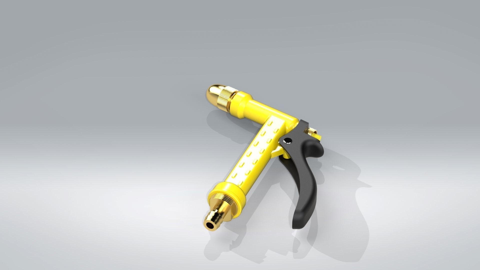 Garden water gun 3D model_3