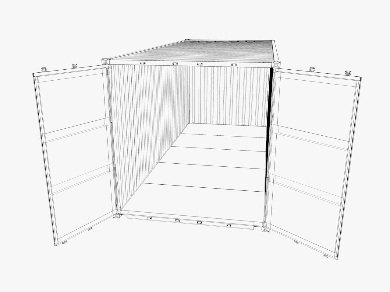 industrial warehouse equipments props pack Low-poly 3D model_22