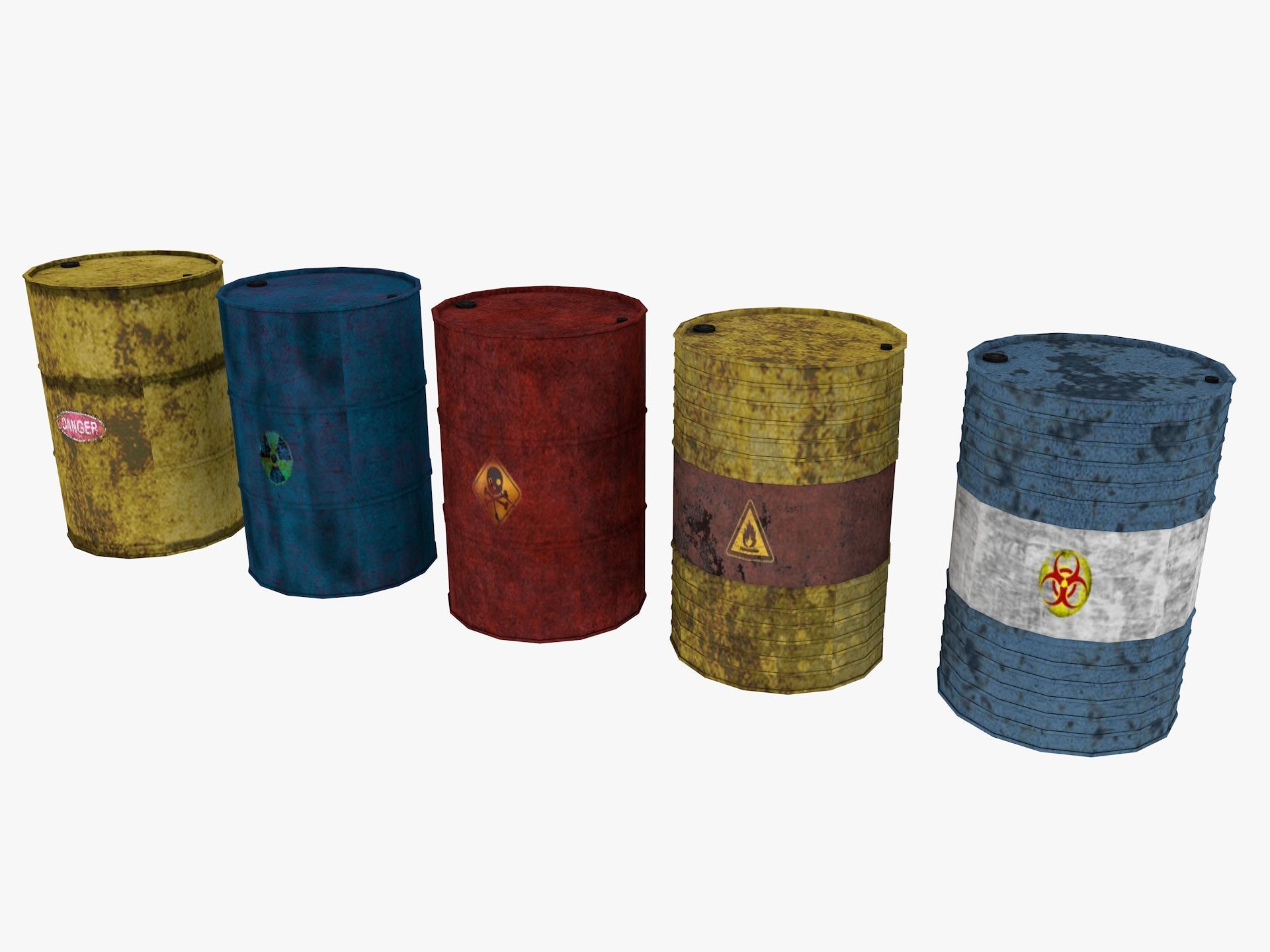 industrial warehouse equipments props pack Low-poly 3D model_52