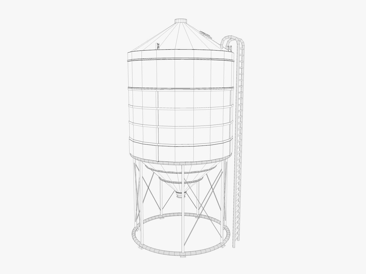 industrial warehouse equipments props pack Low-poly 3D model_41