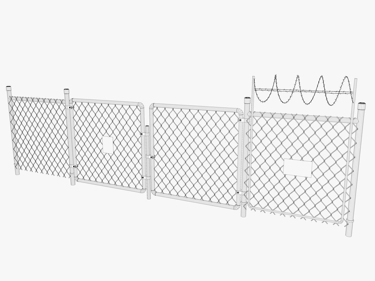 industrial warehouse equipments props pack Low-poly 3D model_45