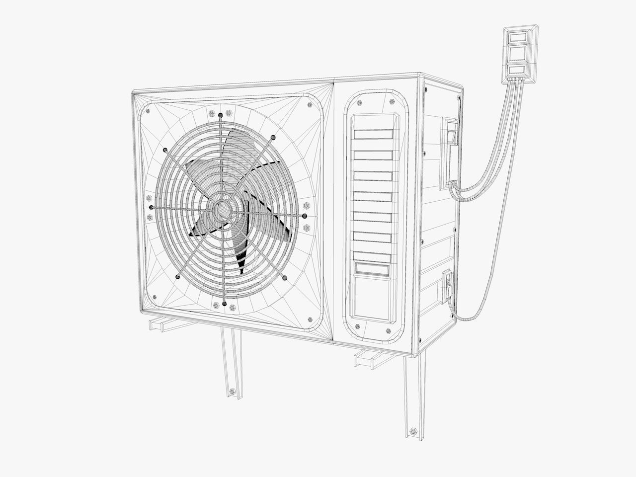 industrial warehouse equipments props pack Low-poly 3D model_77