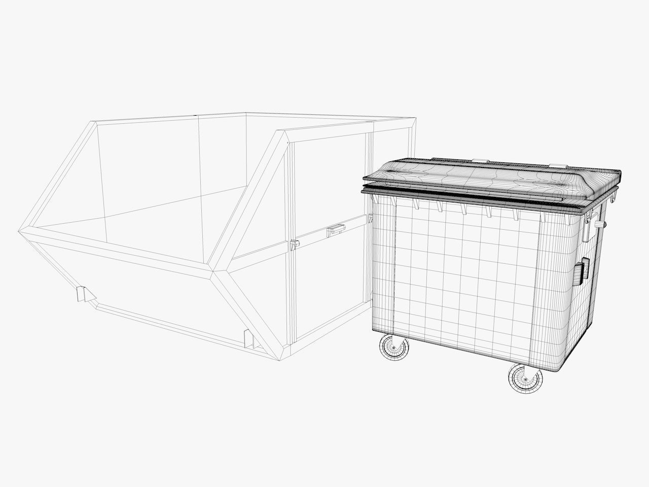 industrial warehouse equipments props pack Low-poly 3D model_49