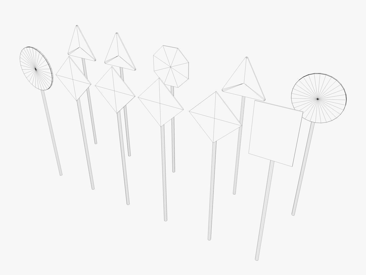 industrial warehouse equipments props pack Low-poly 3D model_85