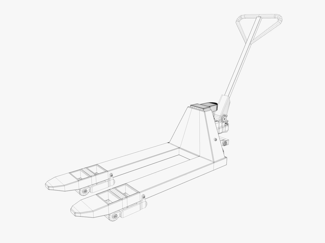 industrial warehouse equipments props pack Low-poly 3D model_30