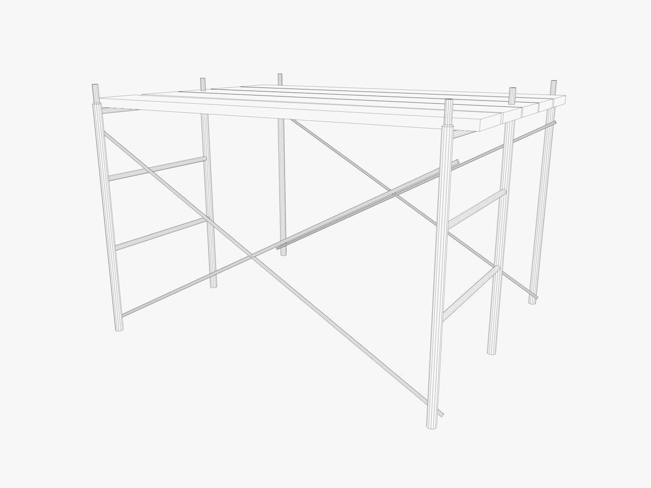 industrial warehouse equipments props pack Low-poly 3D model_57