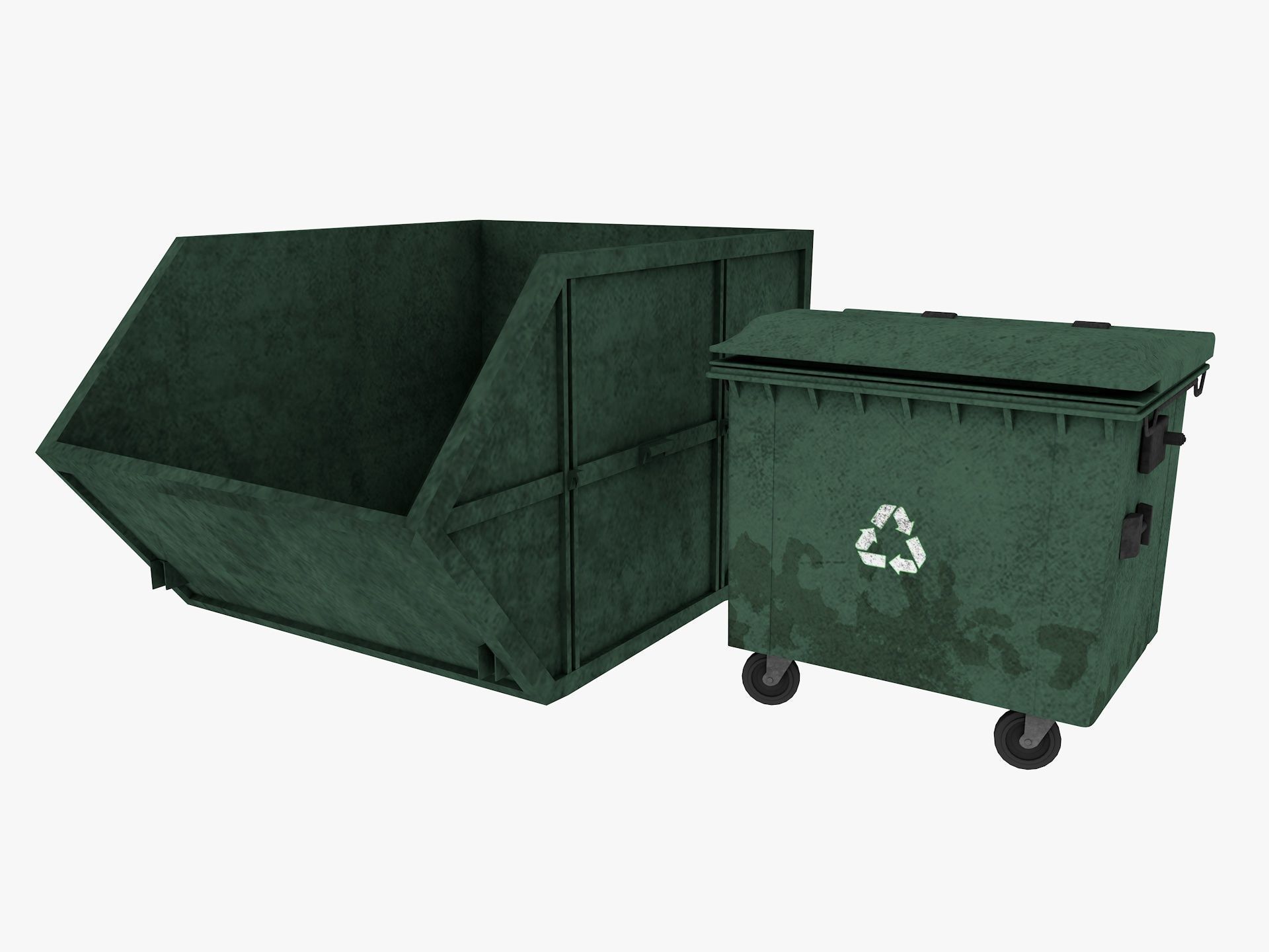 industrial warehouse equipments props pack Low-poly 3D model_48