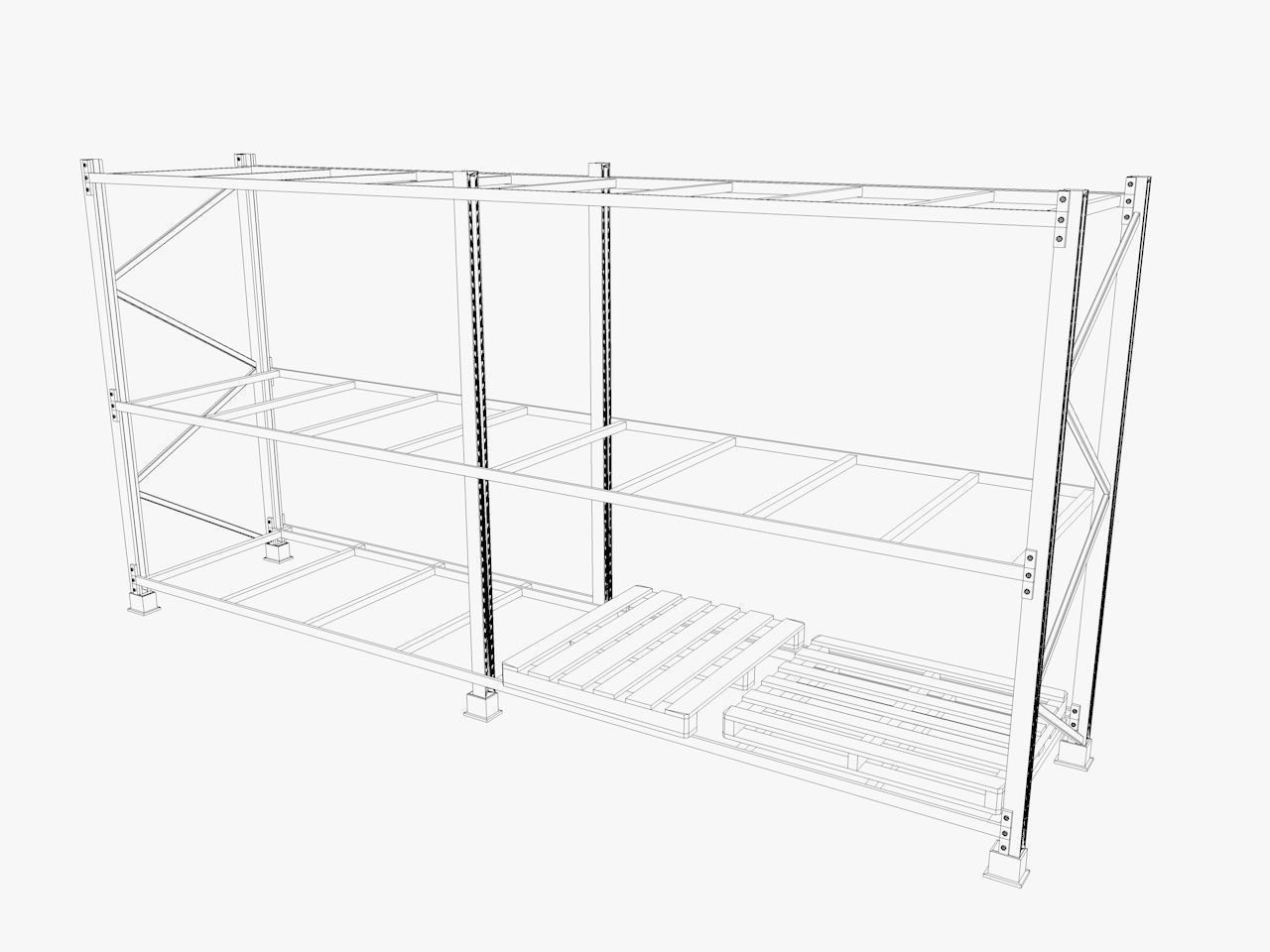 industrial warehouse equipments props pack Low-poly 3D model_28