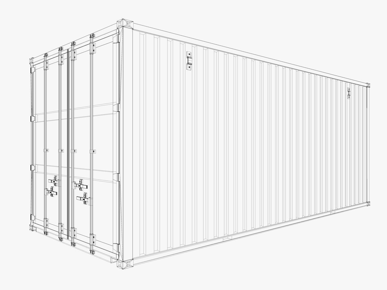 industrial warehouse equipments props pack Low-poly 3D model_17