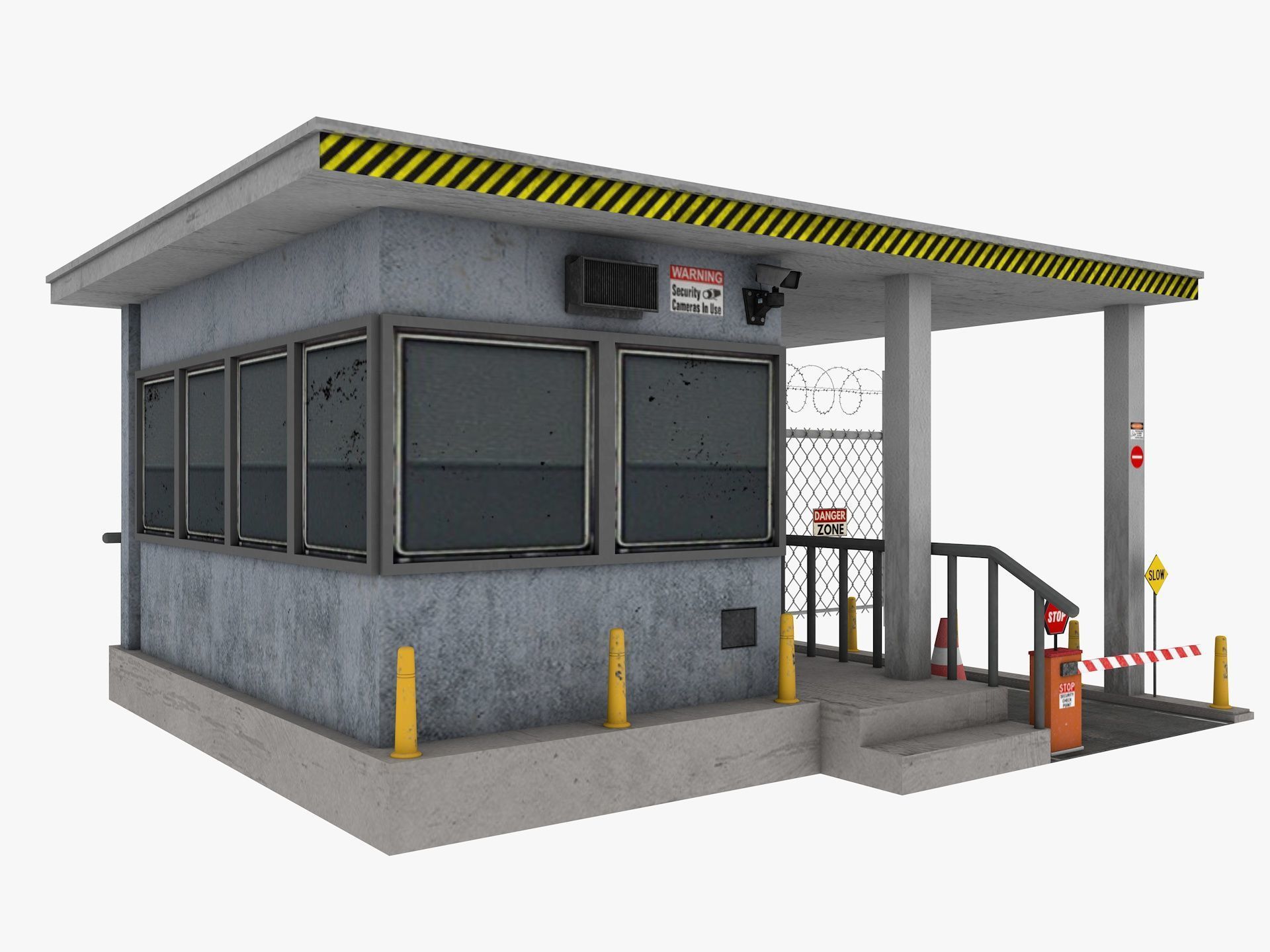 industrial warehouse equipments props pack Low-poly 3D model_25