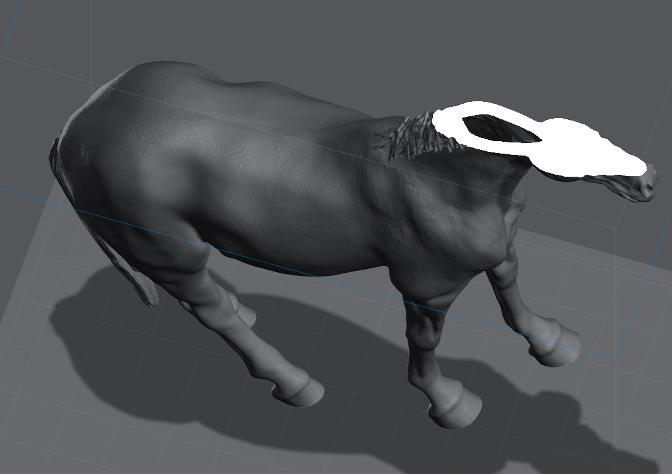 3D Print Ready Irish Sport Horse  3D print model_3