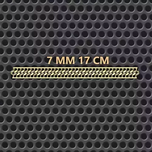 7 MM 17 XCM  CUBAN LINK CHAIN FOR BRACELET OR NECKLACE