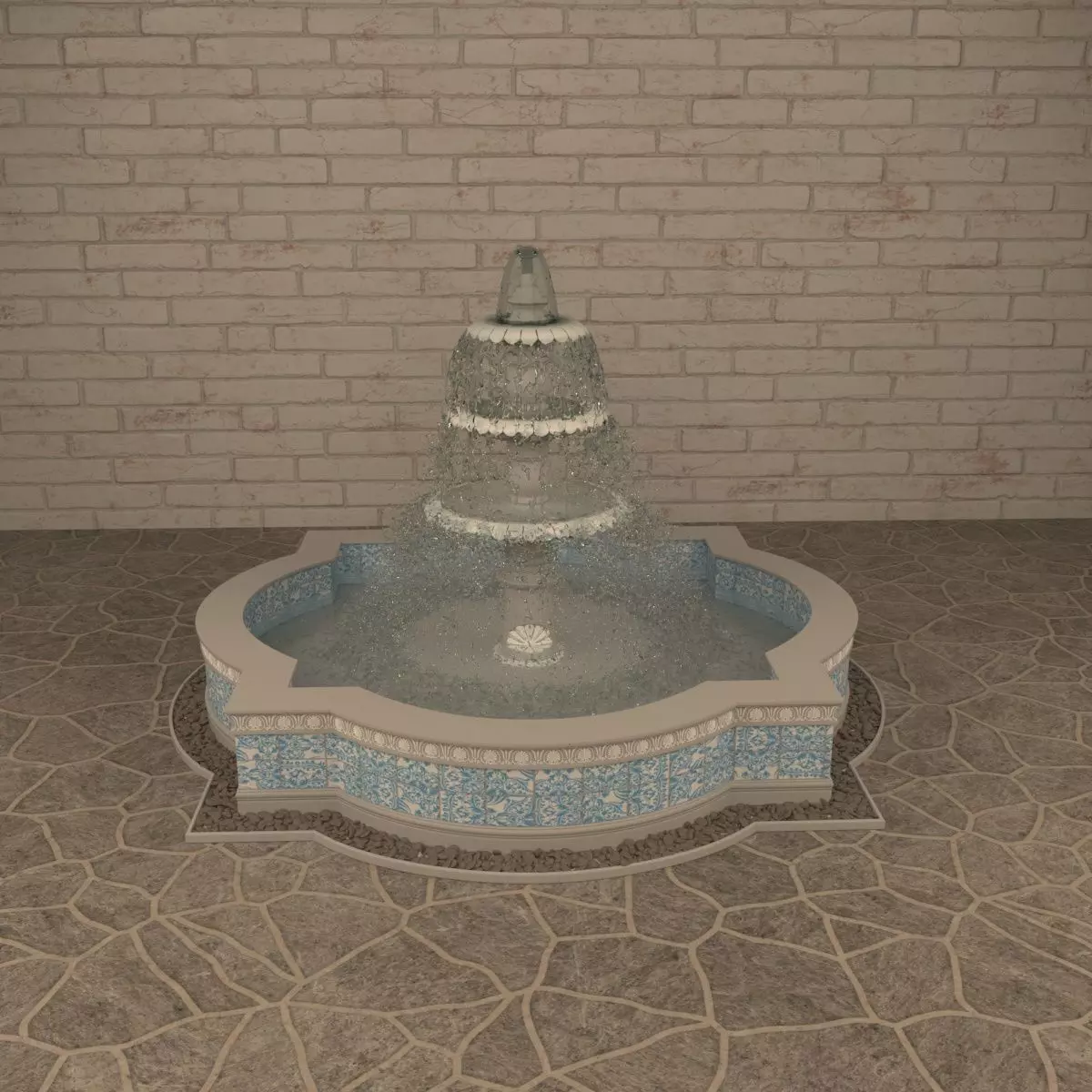 Fountain 3D model_0