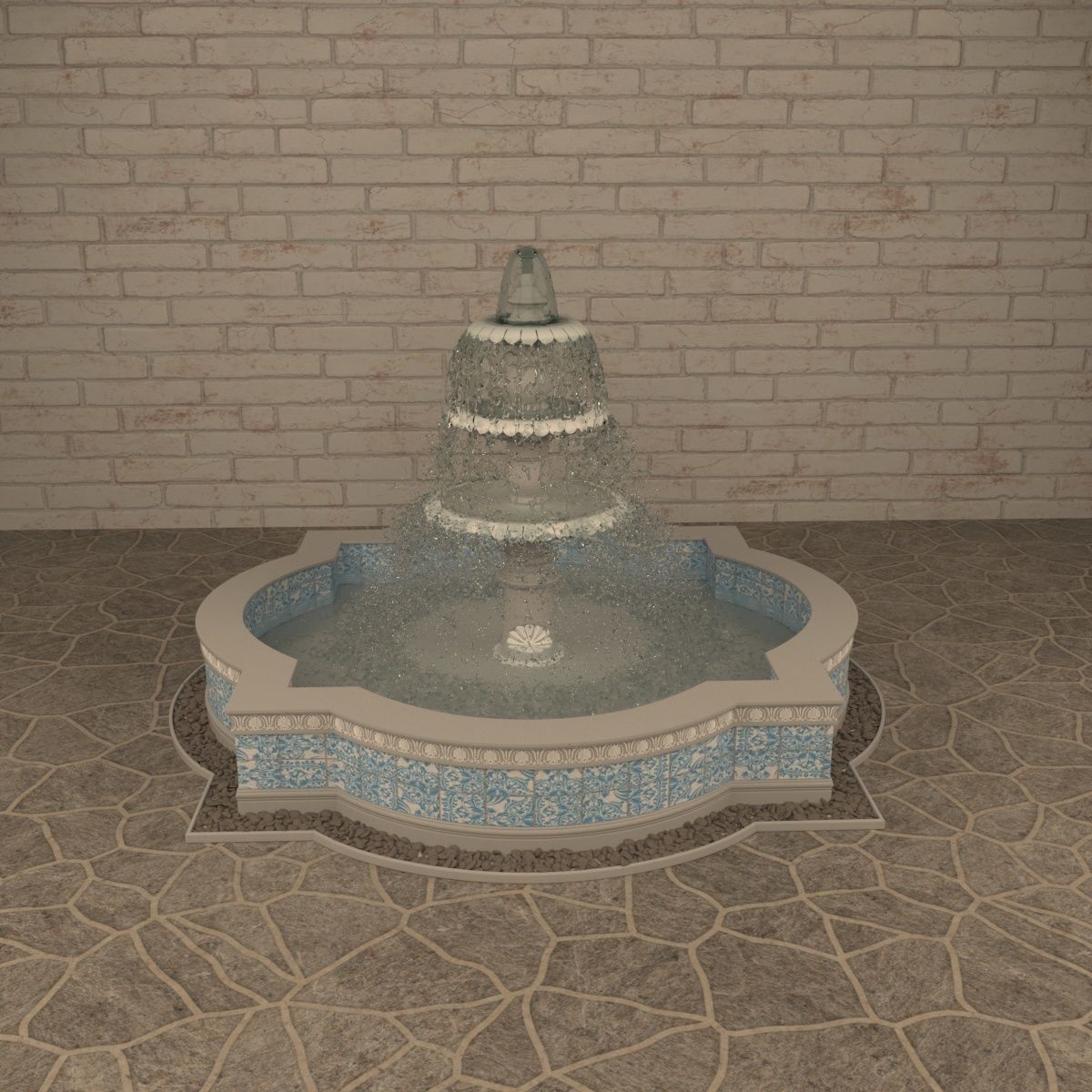 Fountain 3D model_1