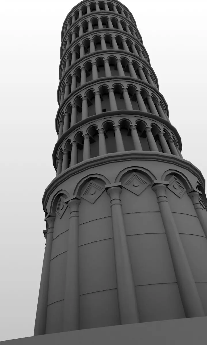 Leaning Tower of Pisa 3D model_0