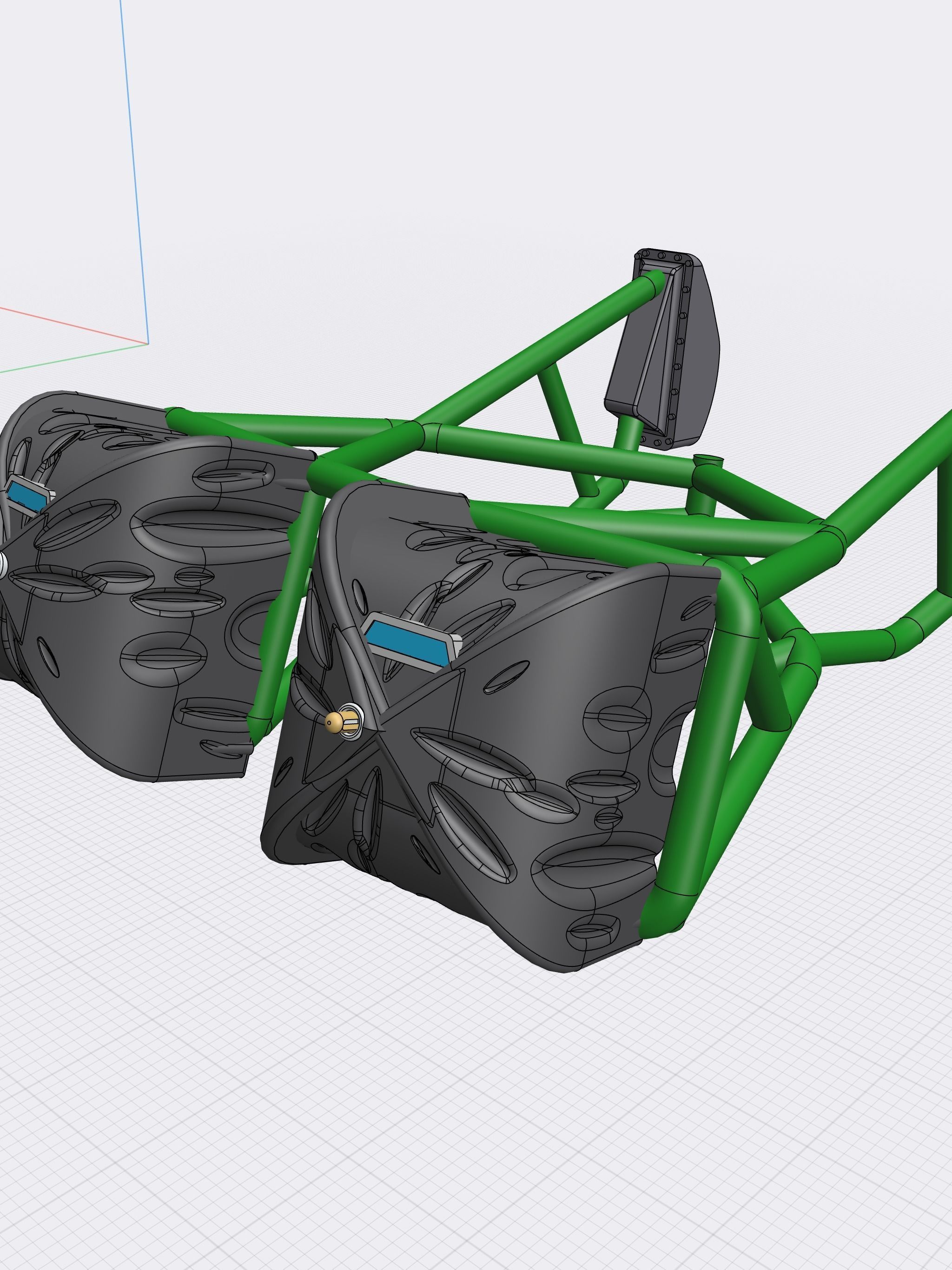 1967 STANG Parachute and Decklid mount 3D print model_5