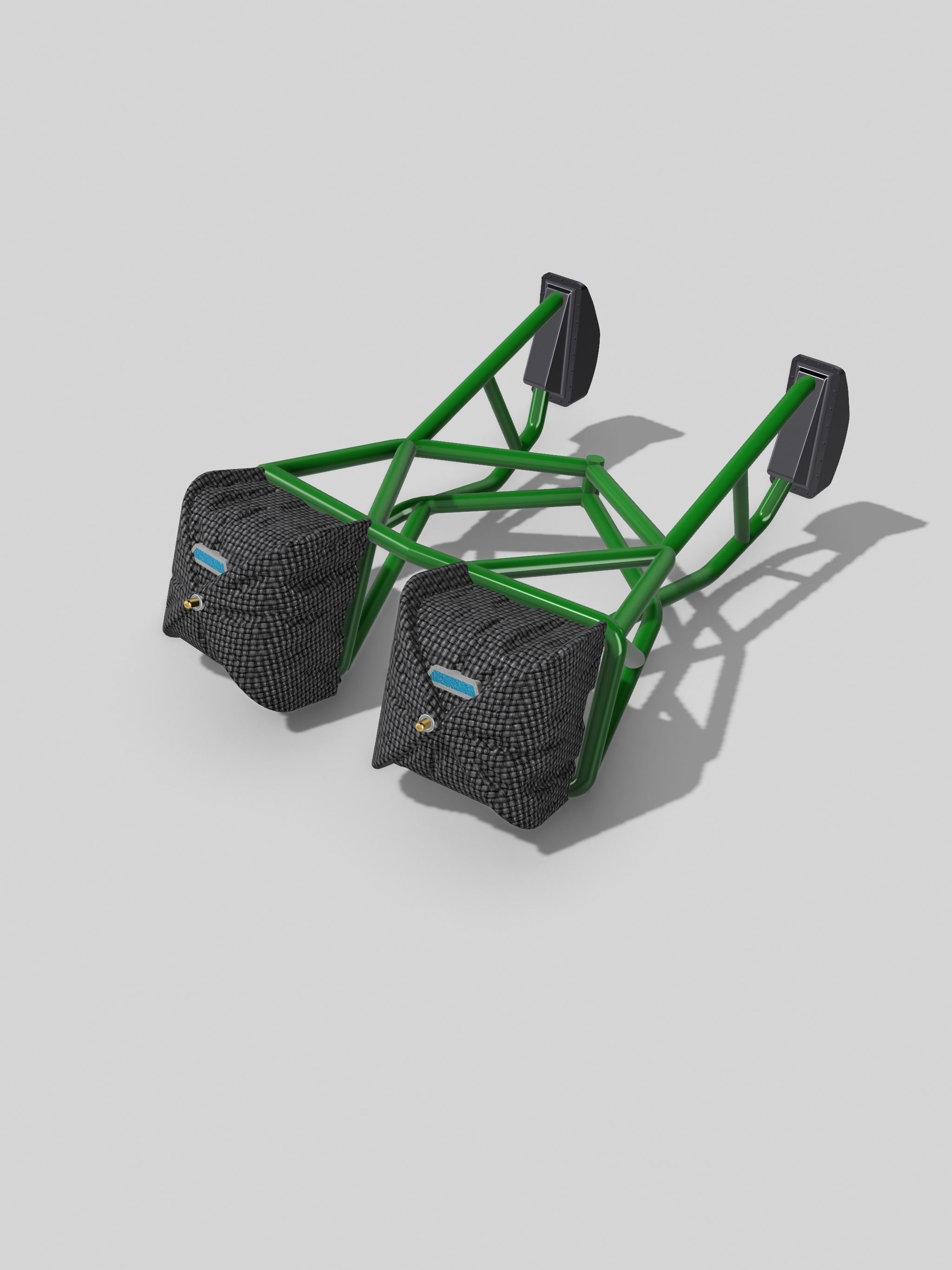 1967 STANG Parachute and Decklid mount 3D print model_6