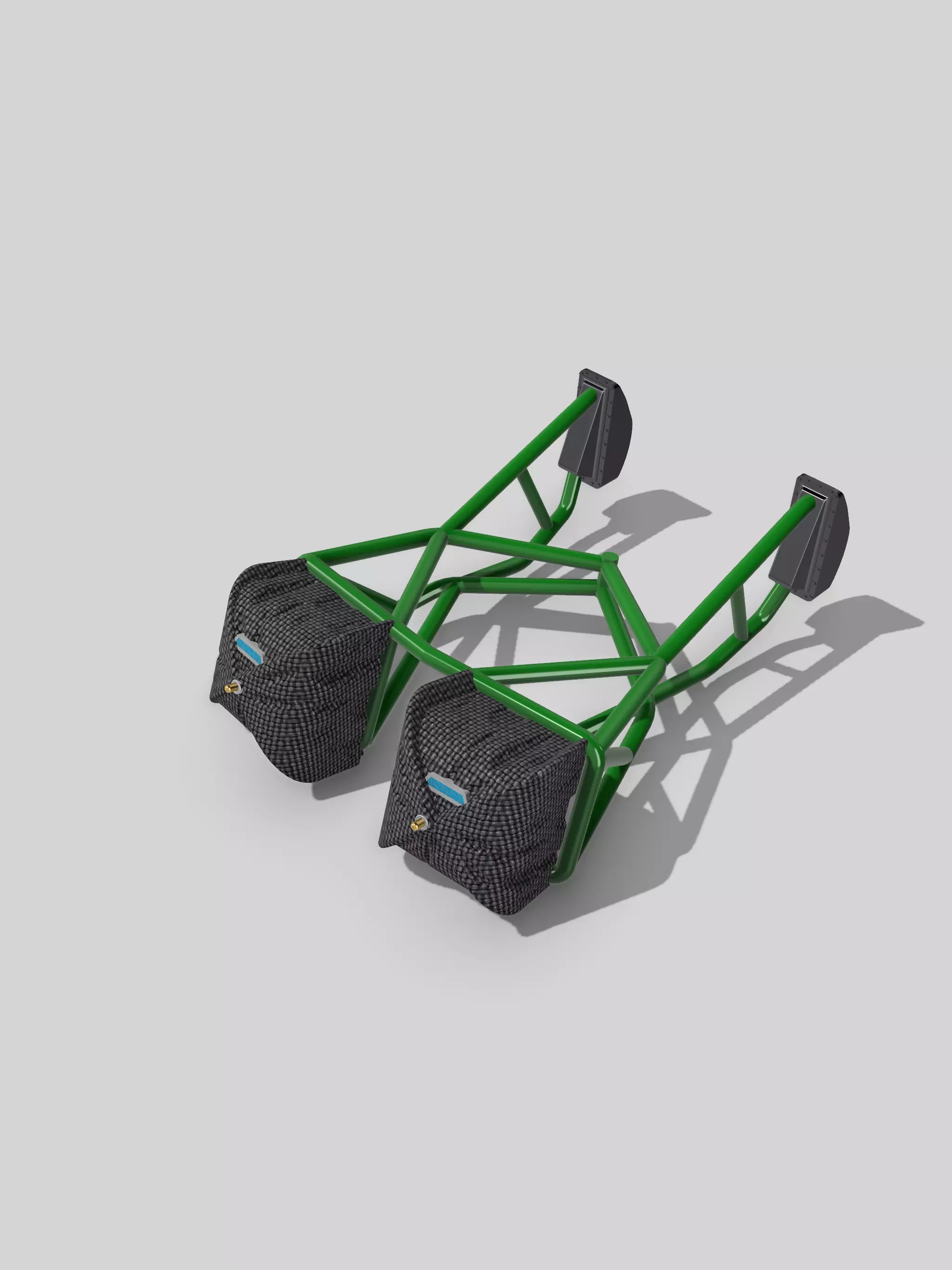 1967 STANG Parachute and Decklid mount 3D print model_0