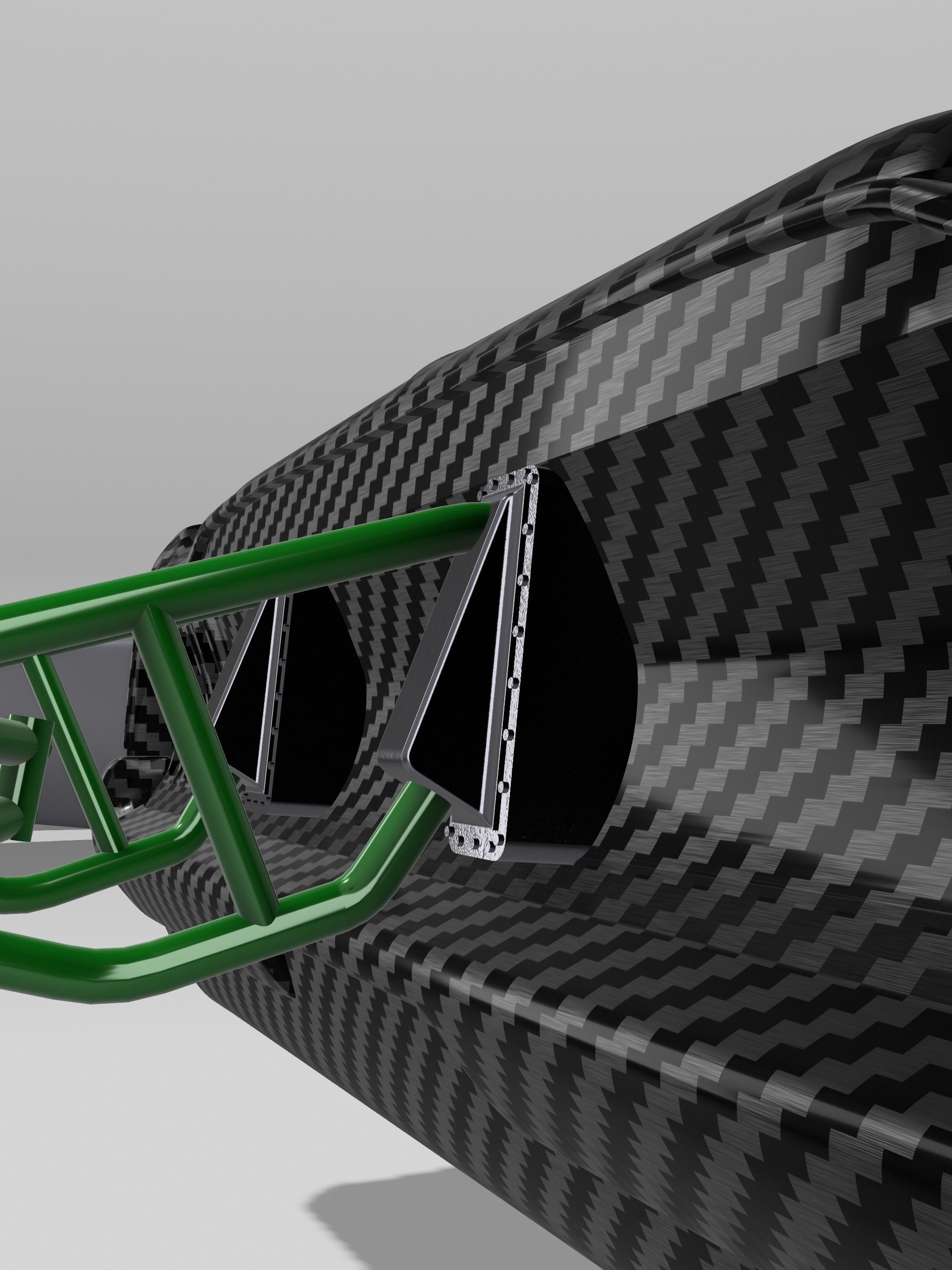 1967 STANG Parachute and Decklid mount 3D print model_3