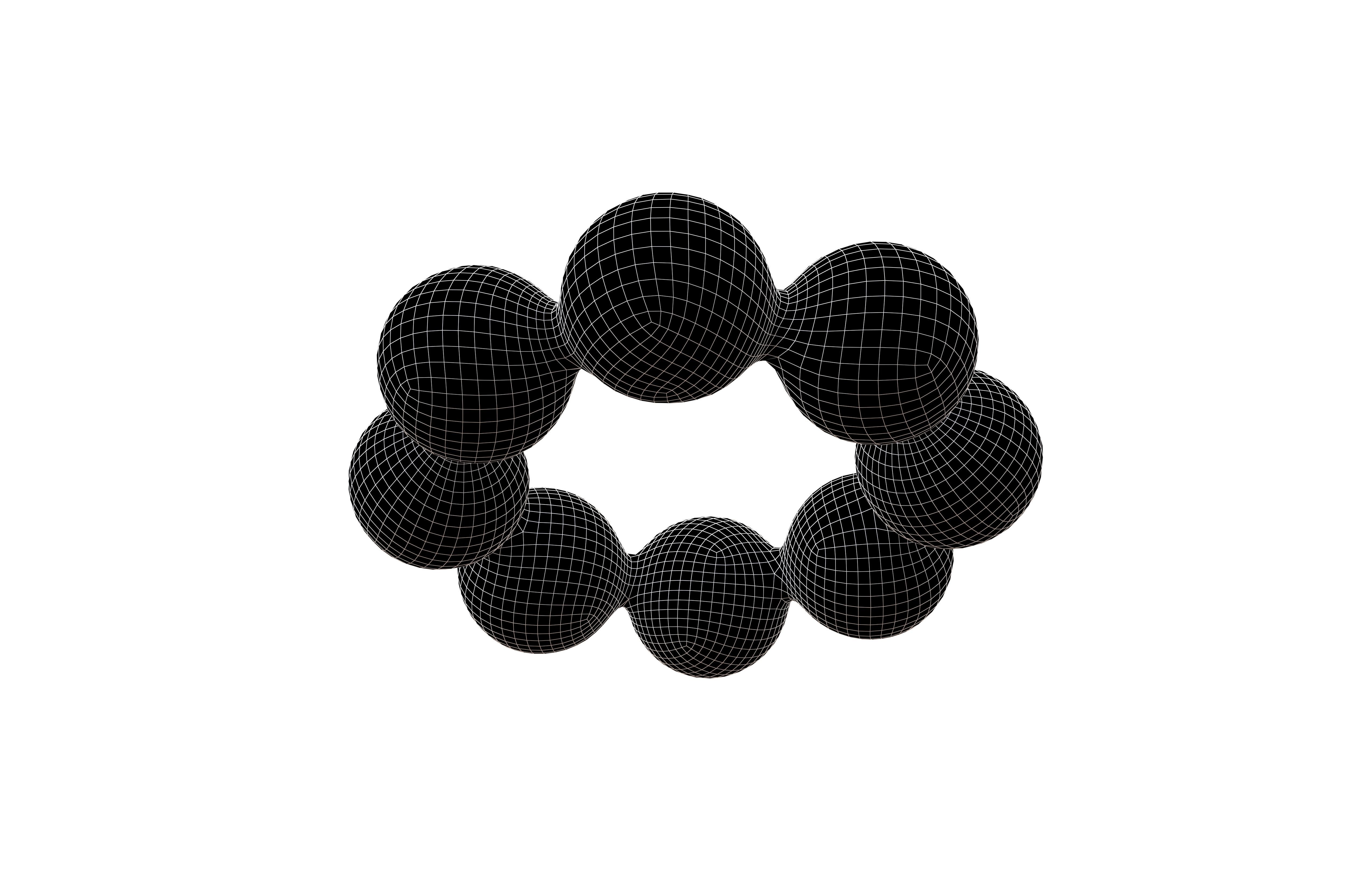 Japanese Donut v1 011 Low-poly 3D model_7