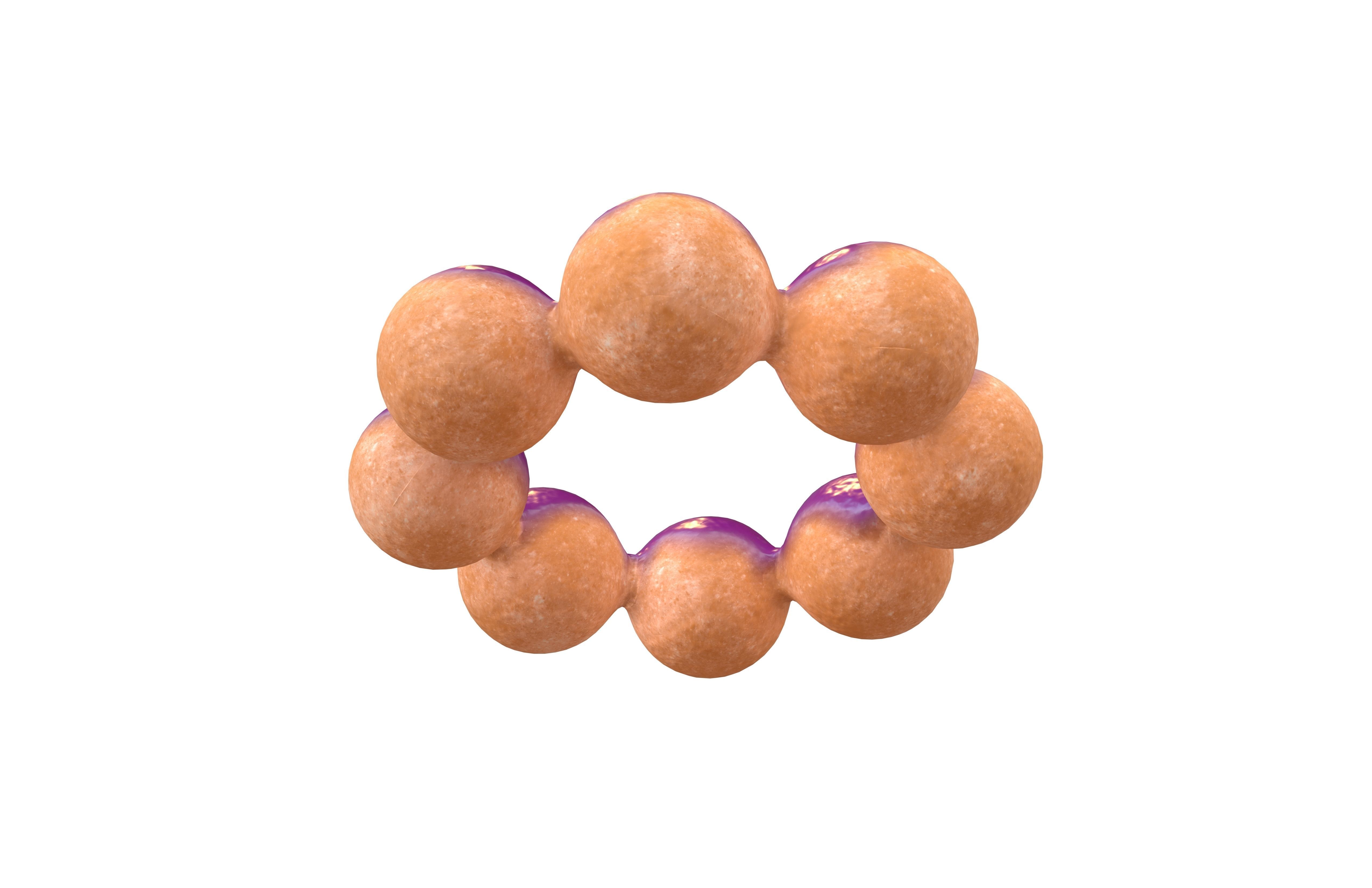 Japanese Donut v1 011 Low-poly 3D model_2