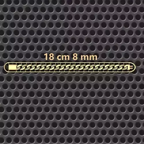 8 MM 18 CM  CUBAN LINK CHAIN FOR BRACELET OR NECKLACE